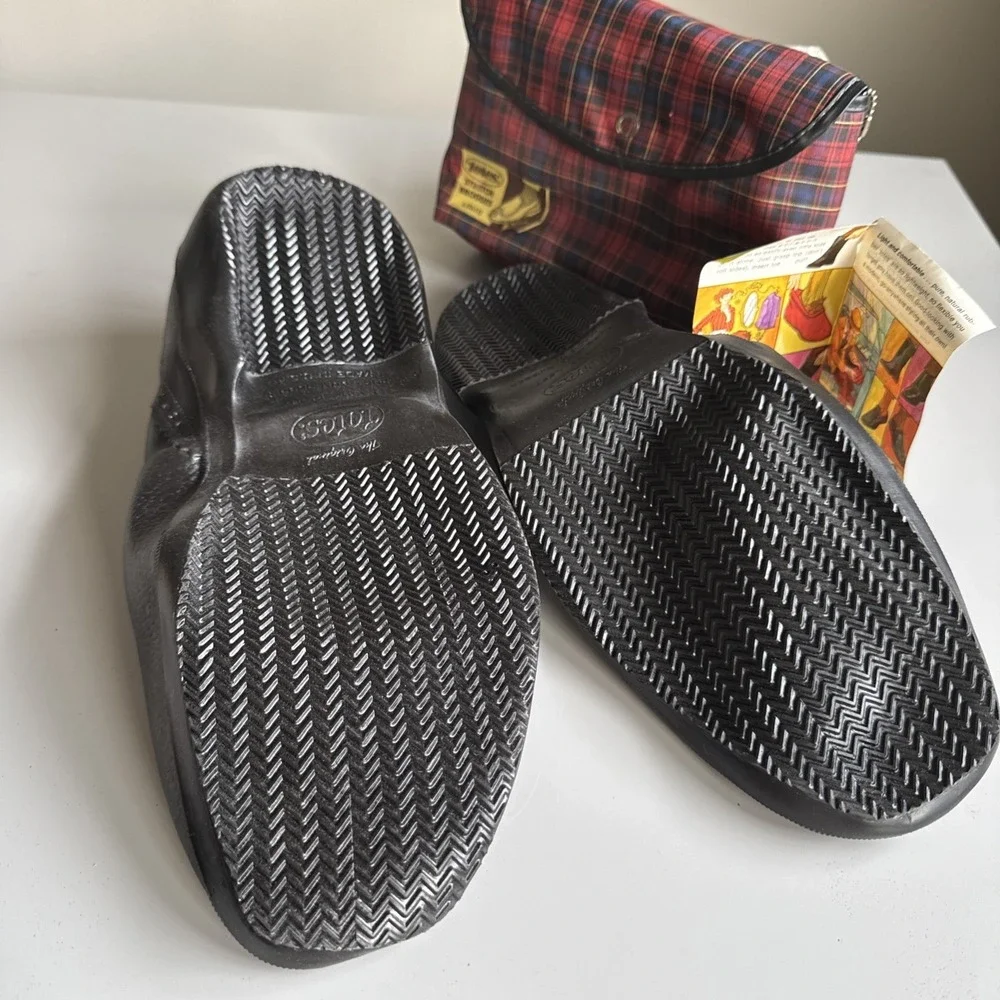 Vintage Totes Stretch Brogues Original Mens Rubber Shoe Cover Black Large 10-11